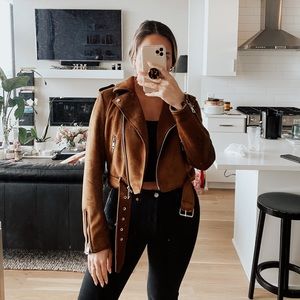 Suede Cropped Jacket